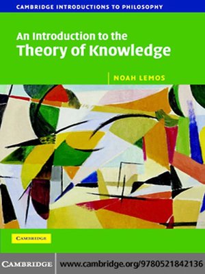 cover image of An Introduction to the Theory of Knowledge